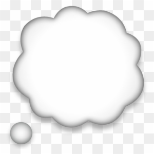 Thought Speech Bubble Emoji - Thinking Bubble Emoji Png