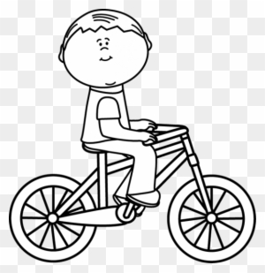 Riding Bicycle Clipart Black And White 7 Nice Clip - Clip Art Black And White Bike