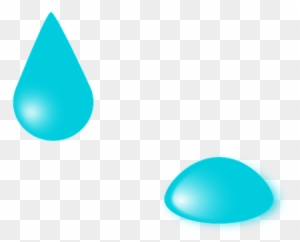 Liquid, Drops, Falling, Blue, Two - Water Drop Clipart Gif