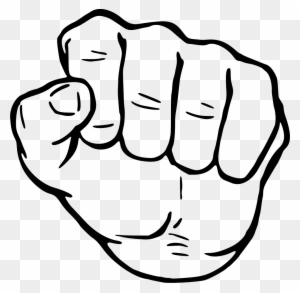Fist - Fist Clipart Black And White