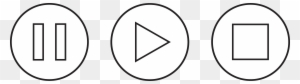 Play Pause Stop Buttons
