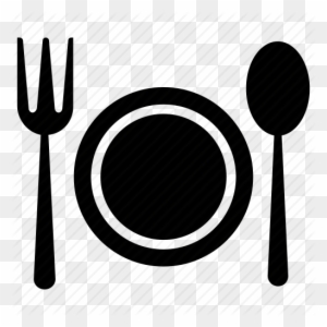 Pin Plate And Fork Clipart - Plate With Spoon And Fork Png