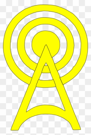 How To Set Use Yellow Radio Tower Icon Icon Png - Clip Art
