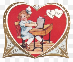Antique Images Free Printable Valentine Vintage Valentines - Happy Valentines Day Vintage Old School Large Mug