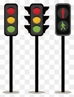 Traffic Light Adobe Illustrator Icon - Traffic Lamp Cartoon