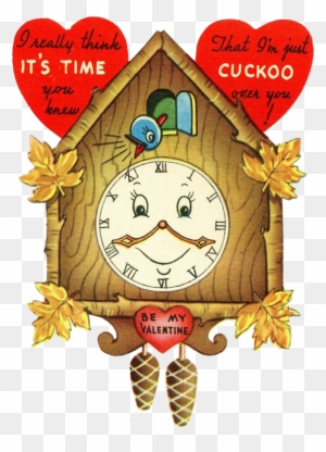 Cuckoo Over You - Vintage Karte Kuckucksuhrvalentines Tages