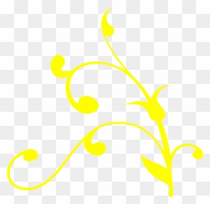 Yellow Swirl Thing Clip Art At Clker - Tree Branch Clip Art