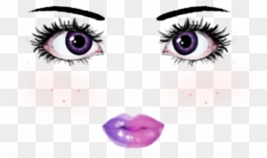 Bubble Blue Roblox Face Pink Makeup Free Transparent Png Clipart Images Download - roblox face ids ugly