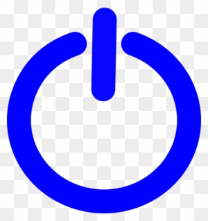 Power Button Symbol Blue Png