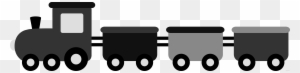 Toy Train Transportation Free Black White Clipart Images - Train Clipart