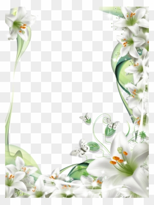 Love Letter Background Stock Picture I1052897 At Featurepics - Flower White Frame Png