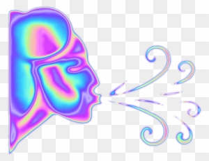 Holo Holographic Blowing Emoji Smoke Wind Freetoedit - Tumblr
