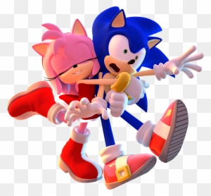 Sonic And Amy By Mateus2014 On Deviantart Sonic And Amy 3d Free Transparent Png Clipart Images Download - amy rose face roblox