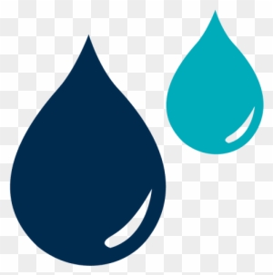 Blue Water Drops Icon Transparent Png - Blue Water Drop Icon