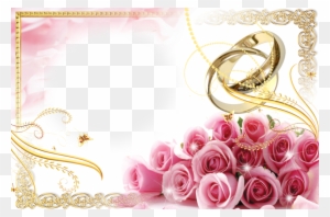 Free Wedding Rings Transparent Background - Wedding Borders And Frames Png