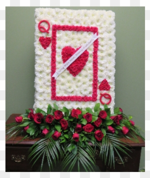 Casket Cover Queen Of Hearts In Woodbridge Nj, Floral - Queen Of Hearts Flowers