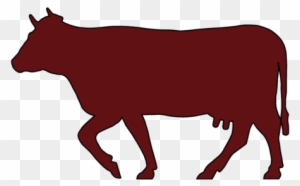 Beef - Cow Silhouette Walking
