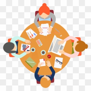 Meeting Euclidean Vector Round Table - Round Table Meeting Icon