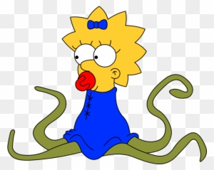 Maggie Simpson Marge Simpson Bart Simpson Lisa Simpson - Treehouse Of Horror Maggie Alien
