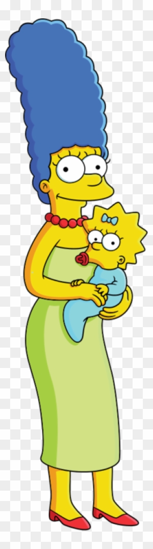 Marge Simpson - Maggie Simpson - Svg - Marge And Maggie Simpson