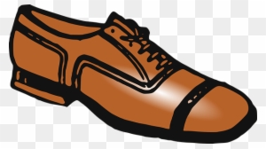 Shoe Foot Leather Brown Feet Walk Fashion - Shoe Clipart