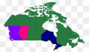 Regional Map Of Canada And U - Background Of North America