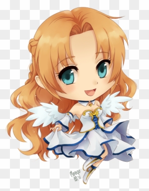 Chibi Anime Girl - Anime Chibi Angel Girl - Free Transparent PNG Clipart  Images Download
