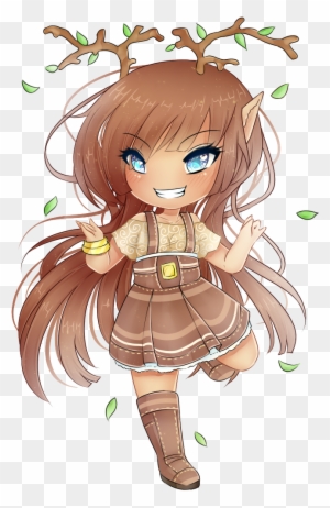 ~auction Chibi Girl~ [over] By Blavk - Chibi Anime Deer Girl