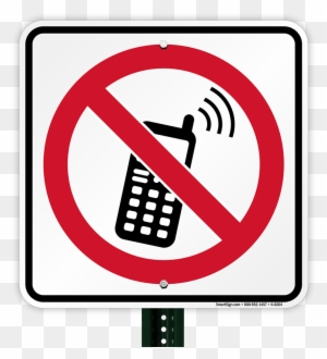 No Cell Phone Symbol Sign - Accidents Due To Mobile Phones