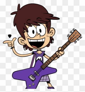 Playing Electric Guitar Clipart - Luan Loud And Luna Loud Playing Electric Guitar Clipart - Luan Loud And Luna Loud