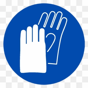 Personal Protective Equipment Sign Glove Safety Hand - Hand Protection Must Be Worn Safety Sign