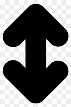 Double Up And Down Arrow Symbol Vector - Bidirectional Arrow Icon ...