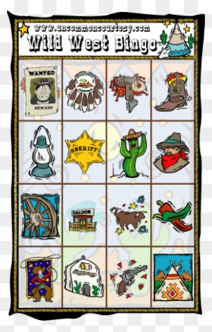 Wild West Bingo Free Printable Western Bingo Cards Free Transparent Png Clipart Images Download