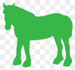 Clydesdale Clipart Transparent - Green Horse Clipart