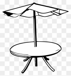 Umbrella Table Clipart