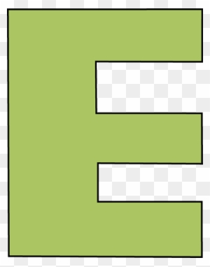 Green Letter E Clip Art - Green Letter E Clipart