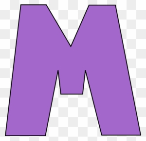 Purple Letter M Clip Art - Letter M Clipart Free