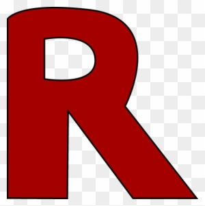 Red Letter R Clip Art - Letter R Clipart Red