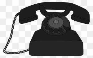 Telephone Clipart Old Phone - Old Black Telephone Clipart