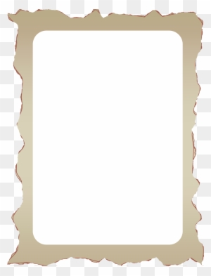 Old Paper Transparent Border Clipart - Picture Frame