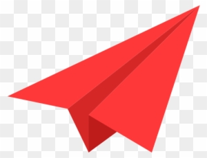 Paper Airplane Outline - Paper Plane Icon Flat