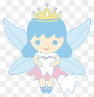 Cute Tooth Fairy Collecting Teeth Clipart - Tooth Fairy Cute Png