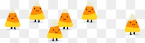 Skeletons Definitely Add To The Spookiness Of Halloween - Candy Corn Banner Transparent