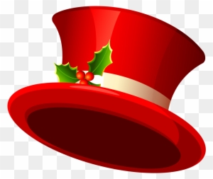 Christmas Clipart Hats - Christmas Top Hat Transparent