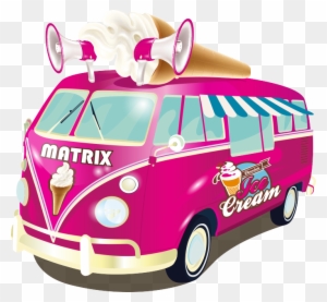 Mr Whippy Melbourne Matrix Ice Cream Van - Ice Cream Van Clipart