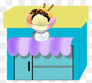 Ice Cream Shoppe - Ice Cream Shop Clipart Png