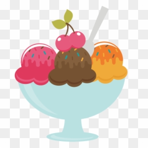 empty ice cream sundae bowl clipart