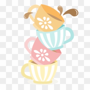 Tea Cups Stacked Svg Cutting Files For Scrapbooking Stacked Tea Cup Clip Art Free Transparent Png Clipart Images Download