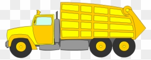 Truck Clipart Cartoon Truck - Yellow Garbage Truck Clipart