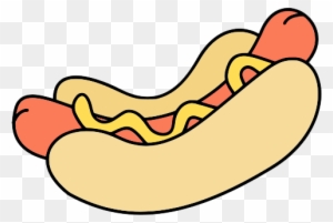 Hotdog And Hamburger Clipart - Hot Dog Food Clipart